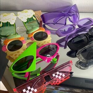 8 pairs of fun sunglasses
